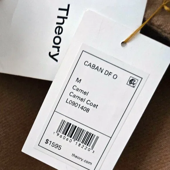 * HOST PICK * THEORY  NEW CAMEL  Wool Coat - Picture 6 of 6